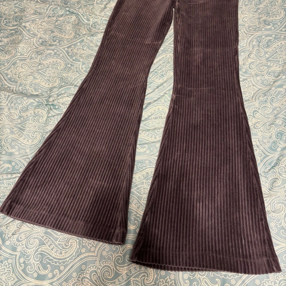 Aerie flare pants grey